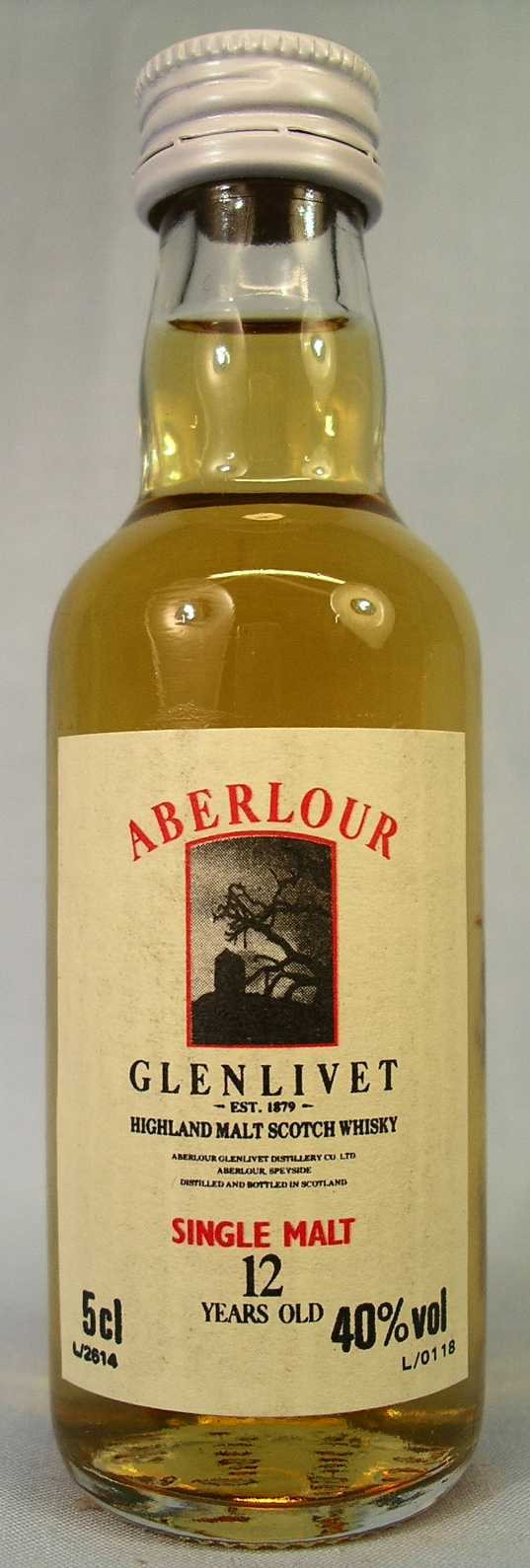 ABERLOUR - GLENLIVET - H.M.S.W. - (L/0118 L/2614)