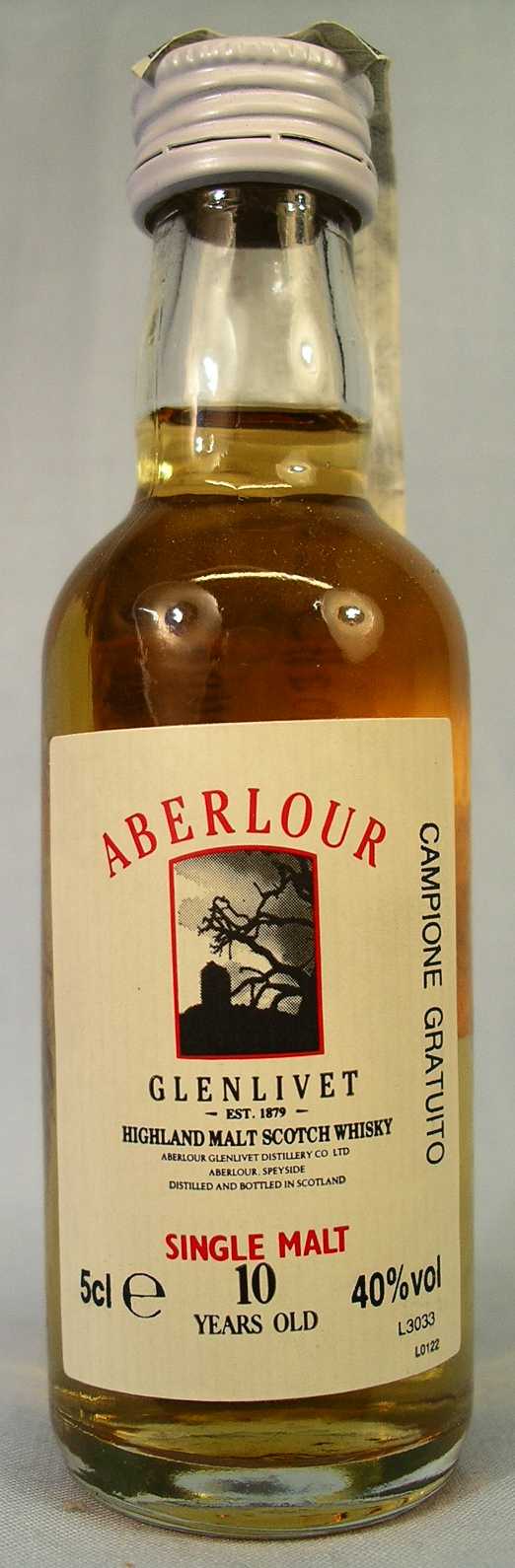 ABERLOUR - GLENLIVET - H.M.S.W. - (L0122 L3033) - CAMPIONE GRATUITO