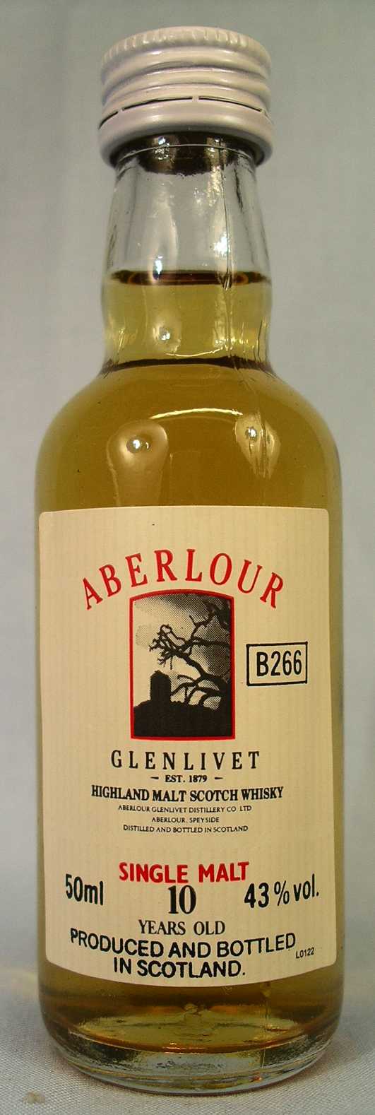 ABERLOUR - GLENLIVET - H.M.S.W. - (L0122)