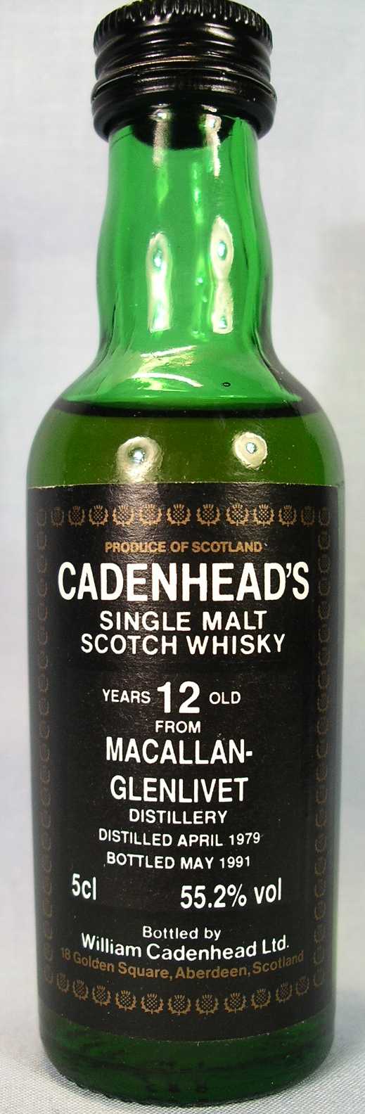 CADENHEAD'S - MACALLAN-GLENLIVET - S.M.S.W. DIST. -/4/79 BOT. -/5/91